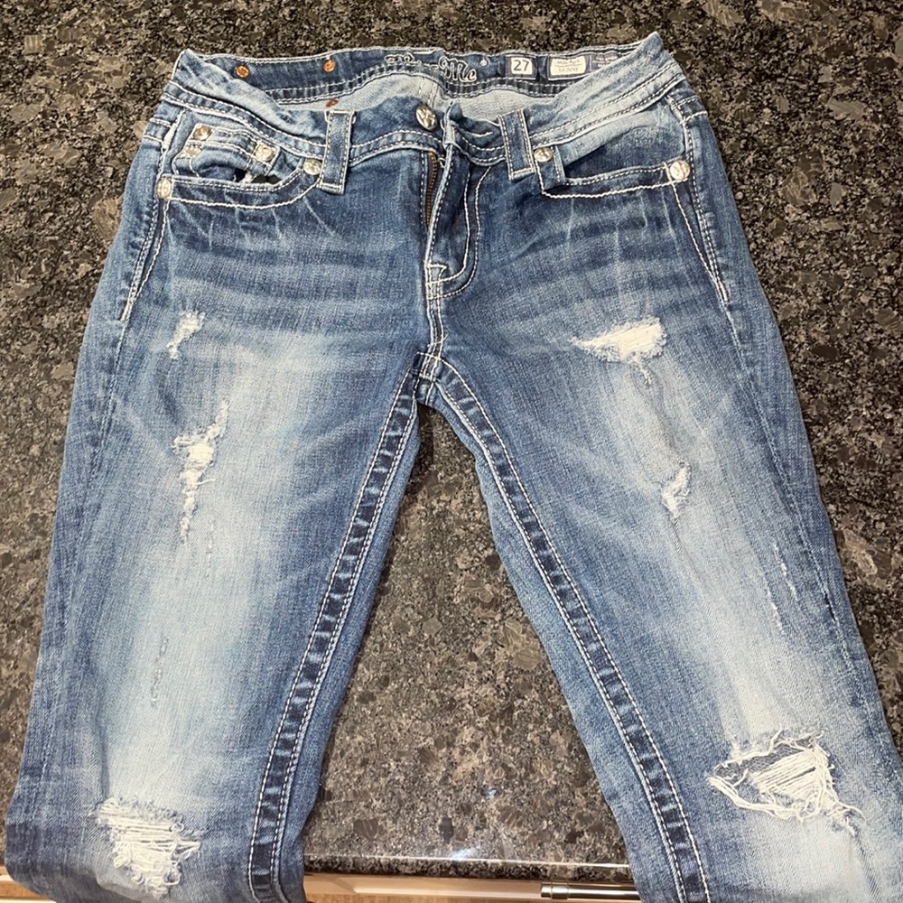 Midrise skinny miss me jeans size 27